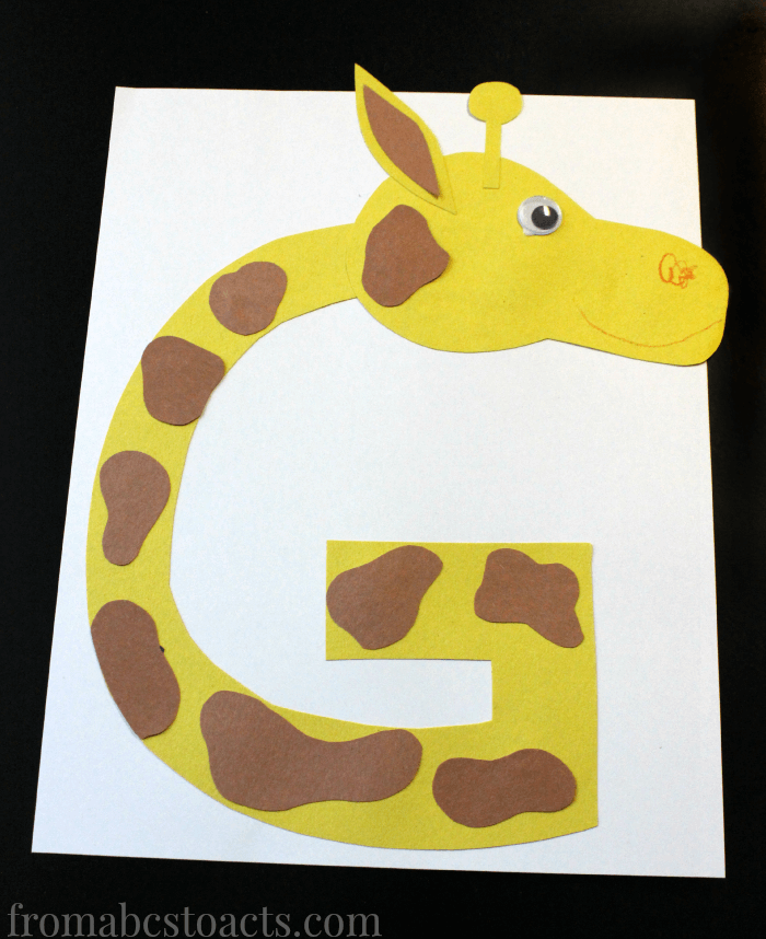 Preschool Alphabet Book Uppercase Letter G From ABCs to ACTs