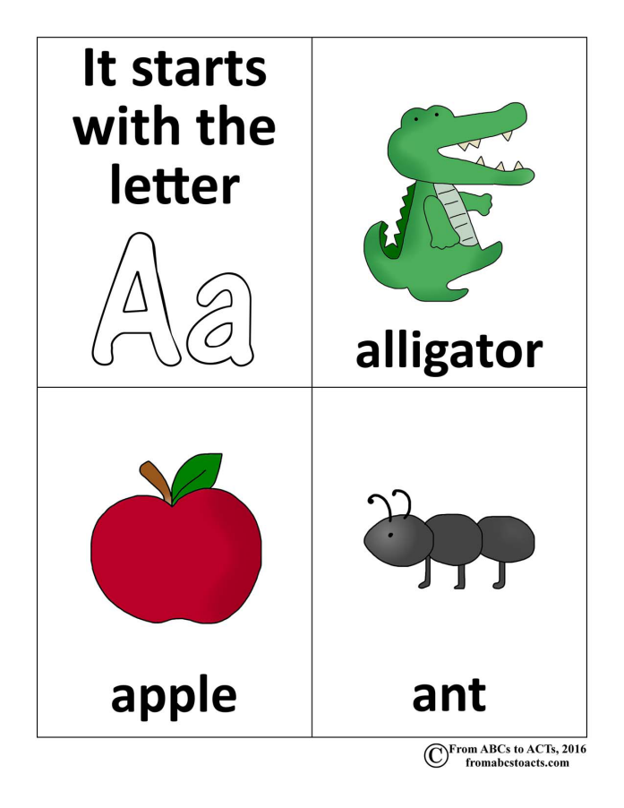 Alphabet Mini Books From ABCs to ACTs