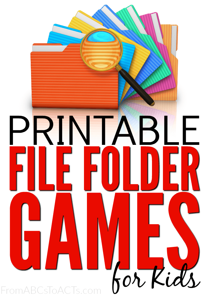 75  Free Printable File Folder Games for Kids From ABCs to ACTs