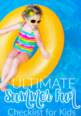 Make this summer one that your kids will always remember with the ultimate Summer fun checklist! Activity ideas that are fun for the whole family!
