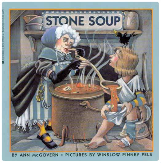 Stone Soup Children's Book for learning the letter S