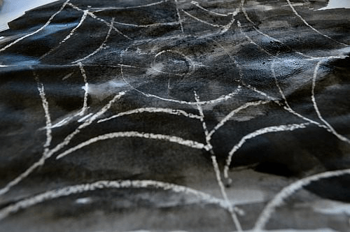 Crayon Resist Spider Web