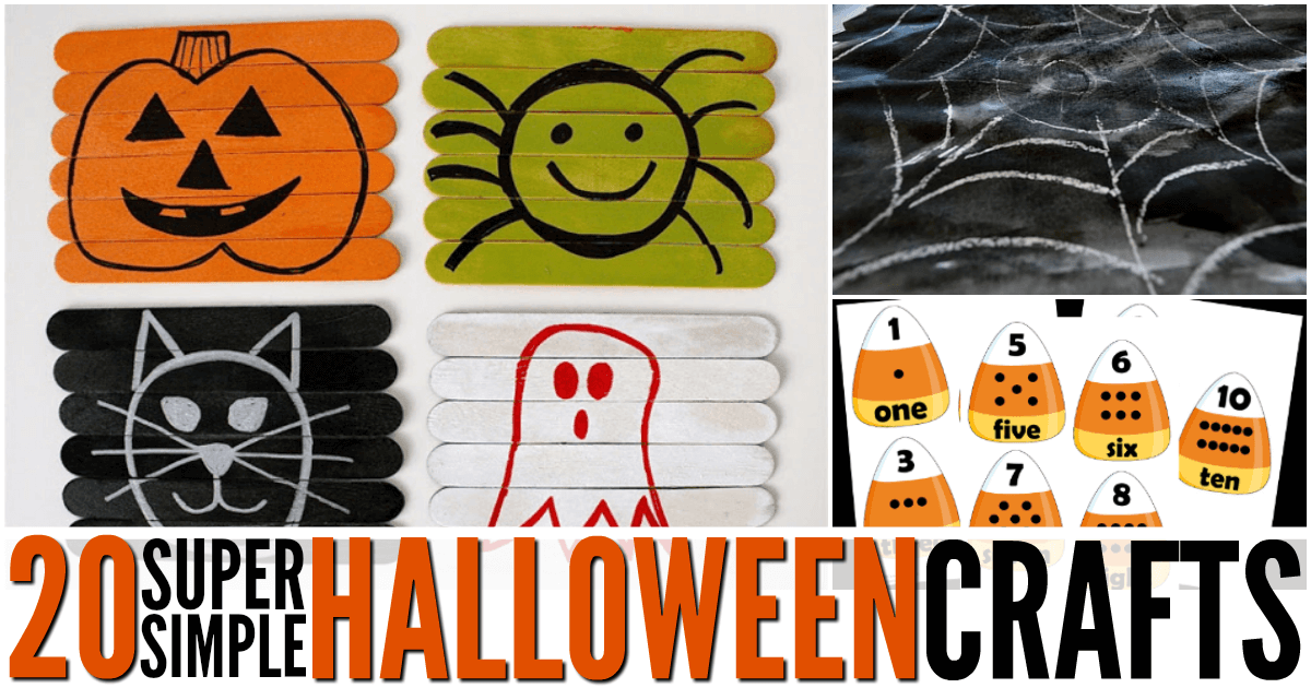 20+ Halloween Crafts and Activities Your Toddler Will Love - From ABCs