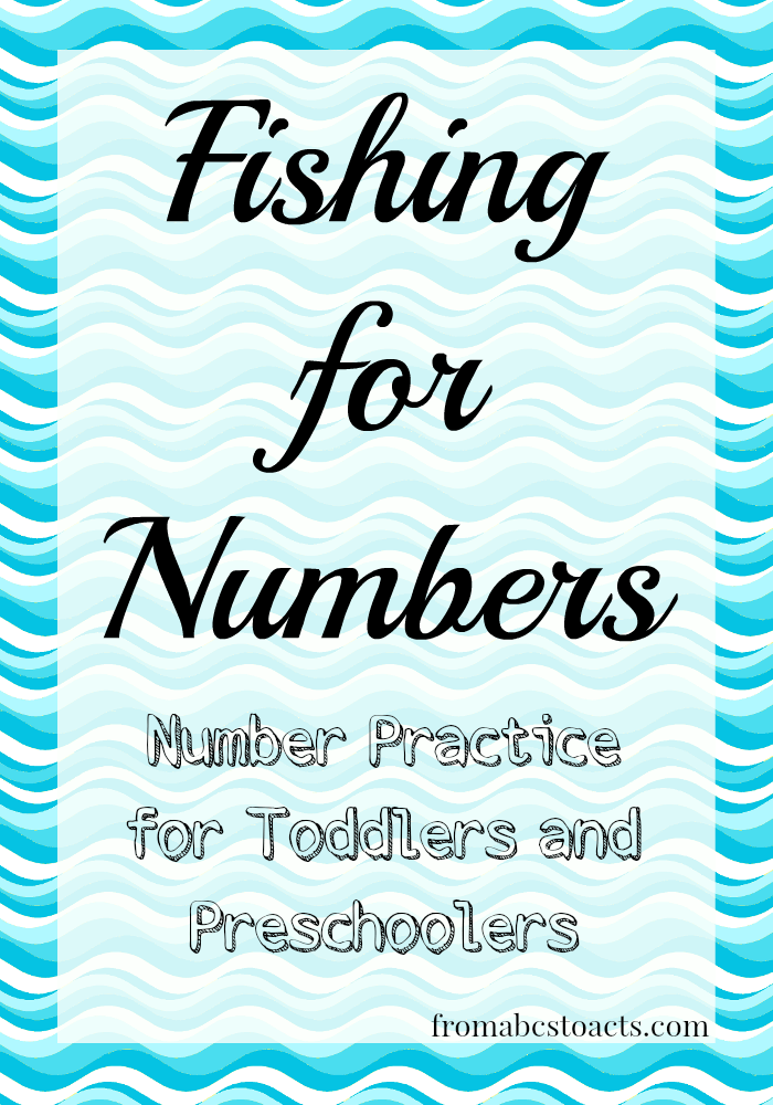 Fishing for Numbers - Number Practice for Toddlers and Preschoolers with Free Printable
