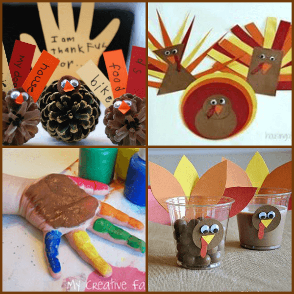 Thanksgiving activities for kids collage 2