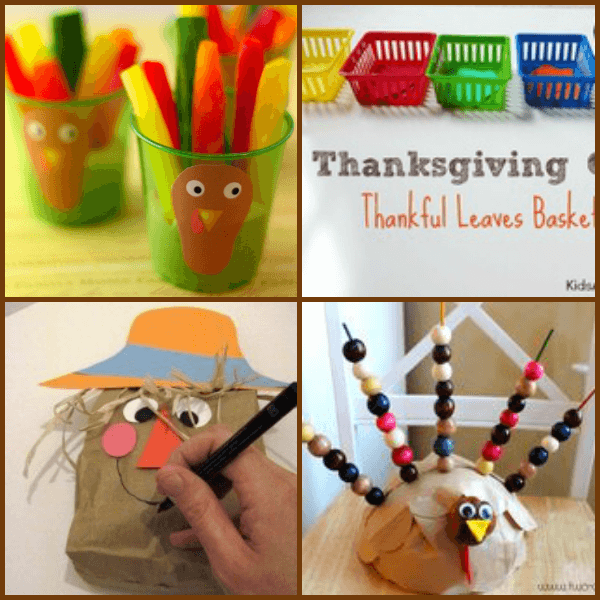Thanksgiving activities for kids collage 3