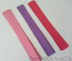 Valentine Crafts for Kids - Paper Heart Chain - From ABCs to ACTs