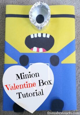 how to make a minion valentine box