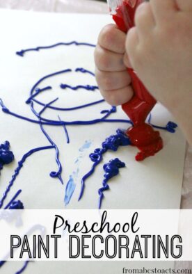 Paint Decorating for Preschoolers