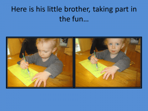 Teaching your child to write their name with tracing paper and guide lines.