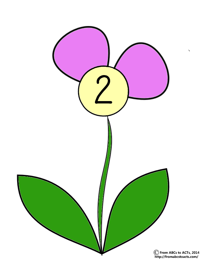 Flower Petal Counting - Preschool Math Activities