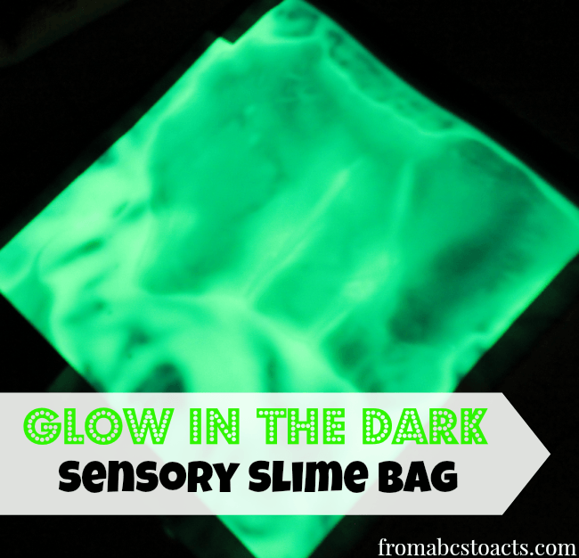 Glow in the Dark Sensory Bag