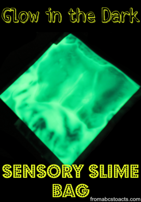 Glow in the Dark Sensory Slime Bag