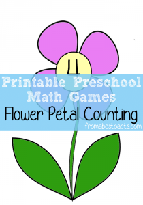 Preschool Math Games - Flower Petal Counting