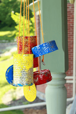 Tin Can Wind Chimes from Hands on as We Grow