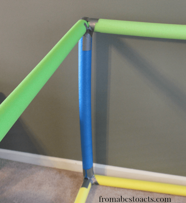 Building a Pool Noodle Play House