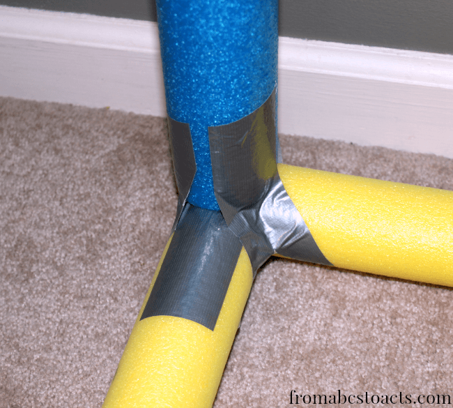 Constructing a Pool Noodle Play House