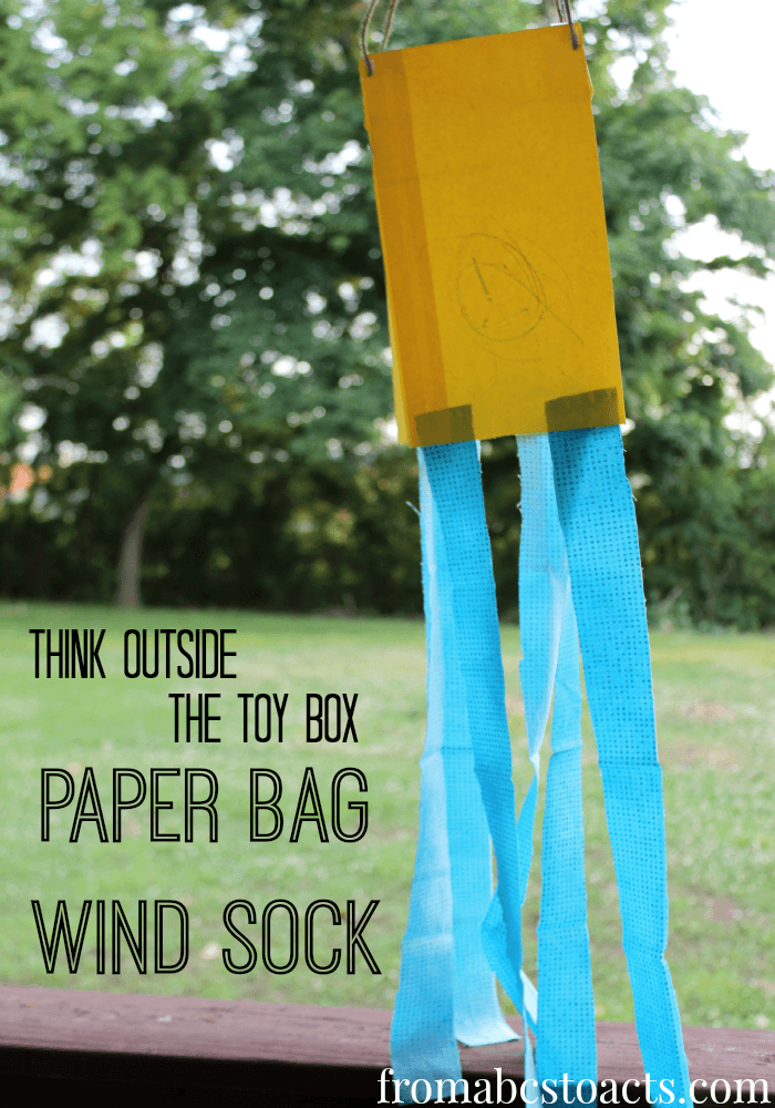 Think Outside the Toy Box - Paper Bag Wind Sock