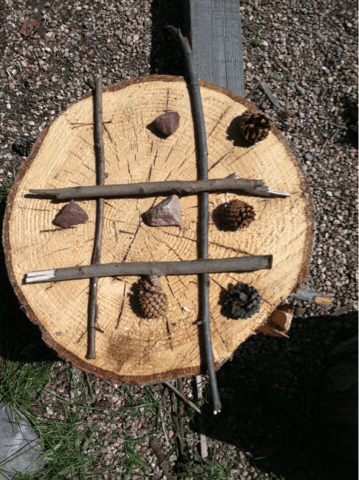 Tic Tac Toe with Nature - Camping Games for Kids