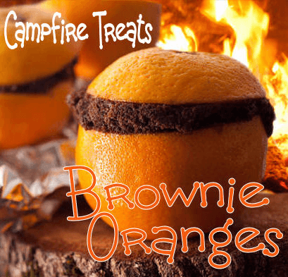 Brownie Oranges - Camping with Kids