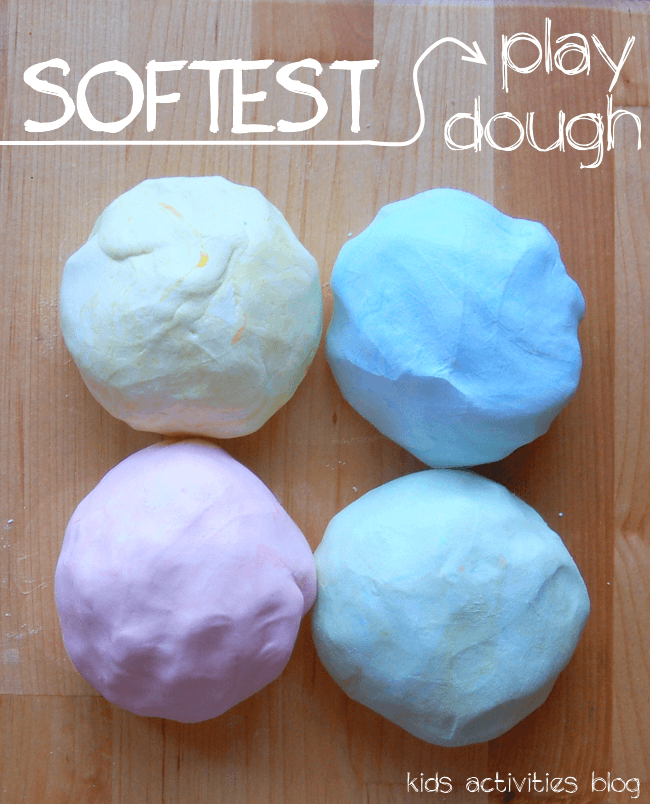 Softest Play Dough Recipe from Kids Activities Blog