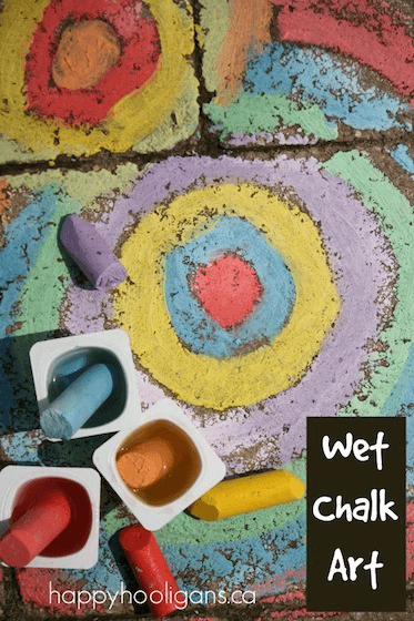 Wet Chalk Art from Happy Hooligans