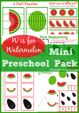 Watermelon Mini Preschool Pack
