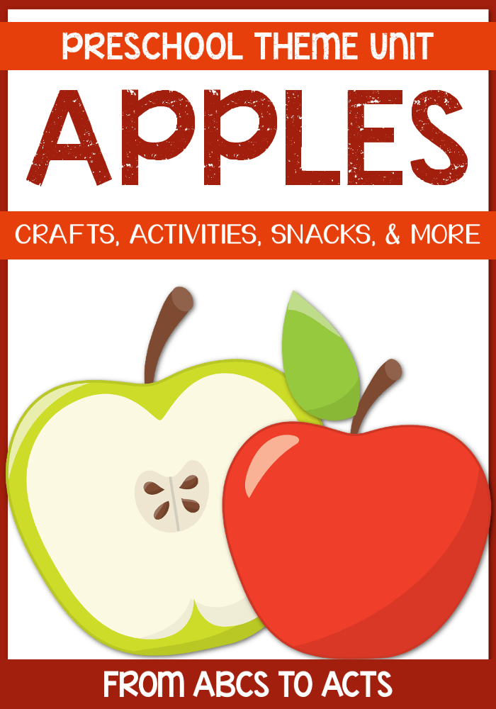Apple Preschool Theme Unit - Includes crafts, activity ideas, printables, and more!