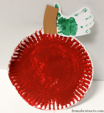 Textured Art: Cinnamon Painted Apple Craft for Preschoolers - From ABCs ...