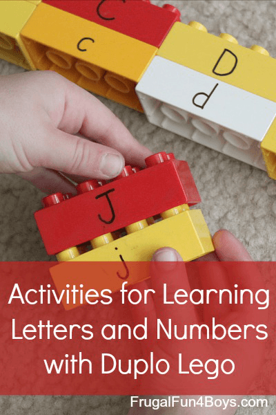 Activities for Learning Letters and Numbers with Legos