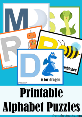 Alphabet Puzzle Printables for Preschoolers