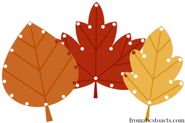 Autumn Leaf Lacing for Preschoolers