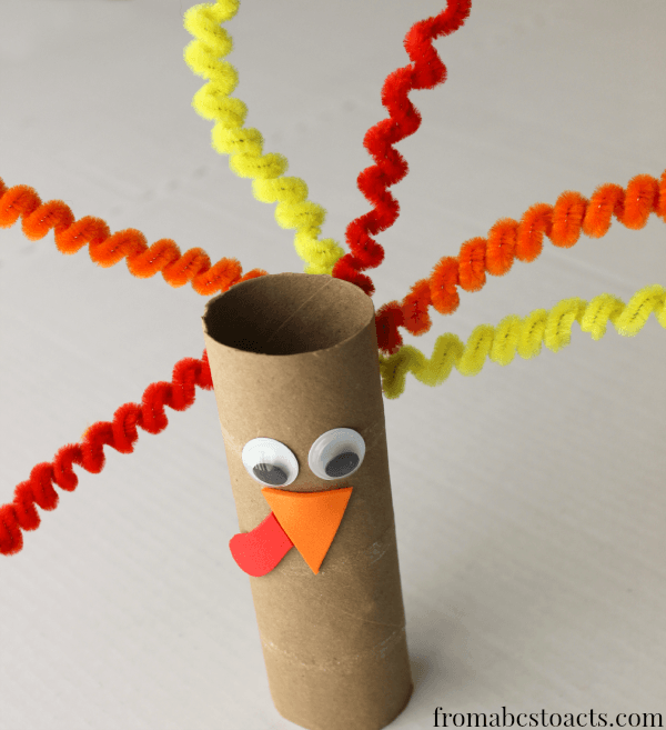 Cardboard Turkey Craft for Thanksgiving