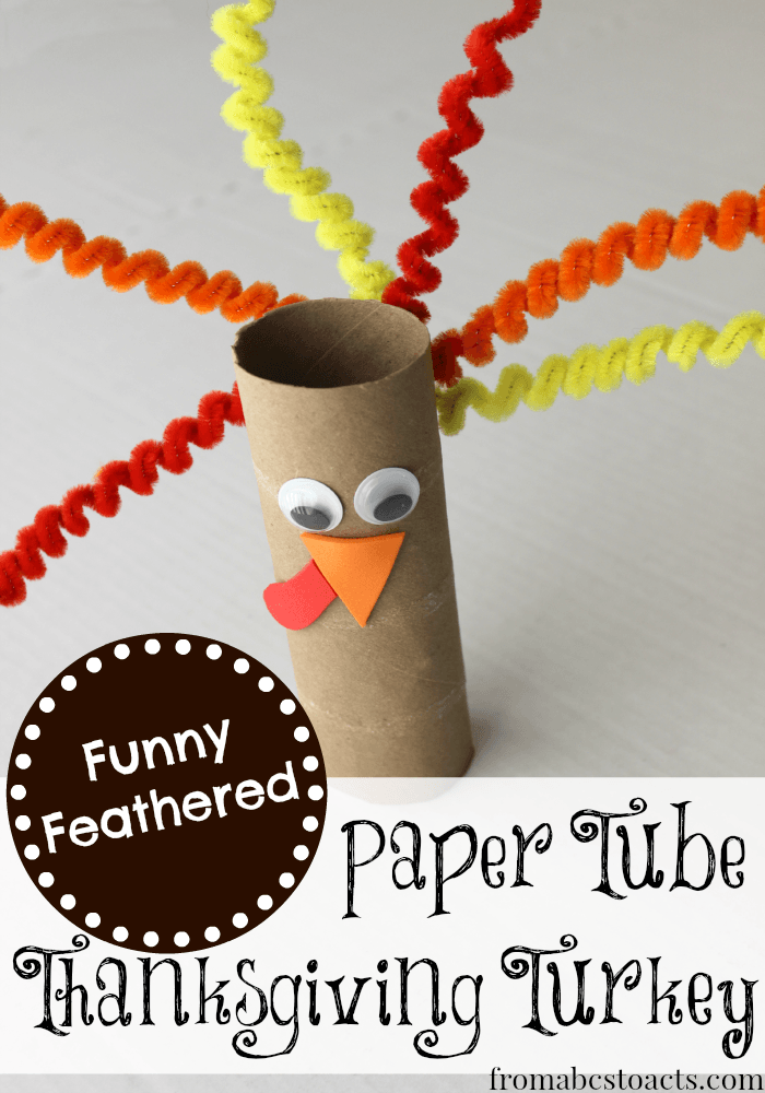 Funny Feathered Turkey Craft for Preschoolers