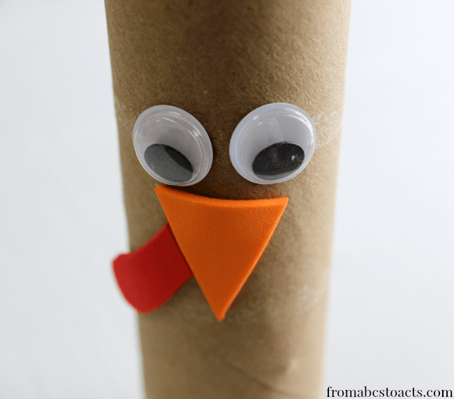 Paper Tube Turkey Thanksgiving Craft for Kids