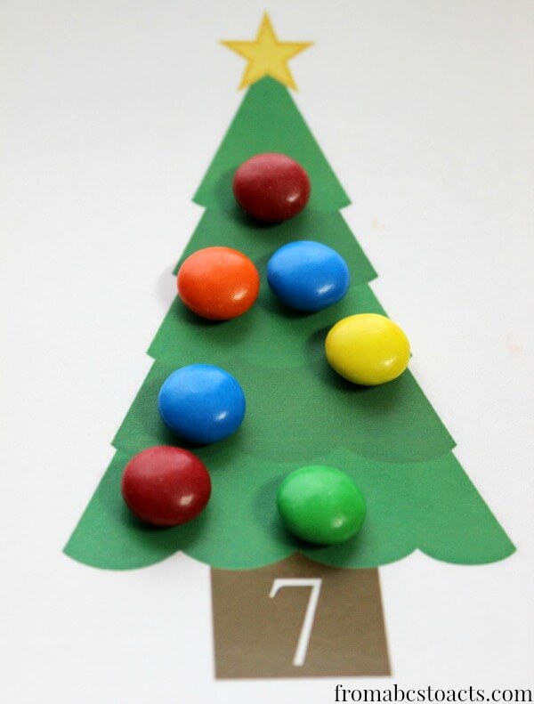 Preschool Math Activities - Christmas Counting