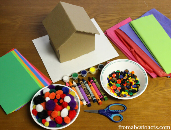 gingerbread house invitiation to create for kids