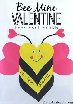 Bee Mine Valentine - Valentine's Day crafts for kids