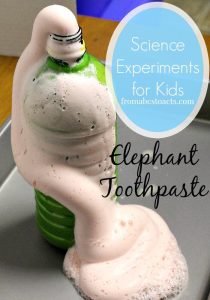Science Experiments - Elephant Toothpaste