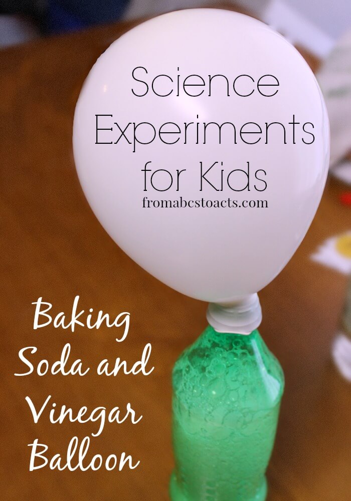 Baking Soda and Vinegar Preschool Experiment
