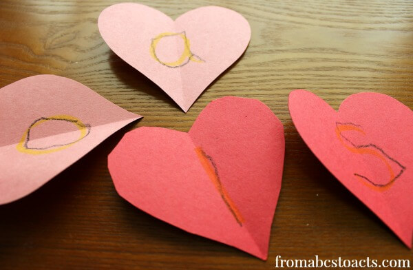 Valentine Name Practice for Preschoolers