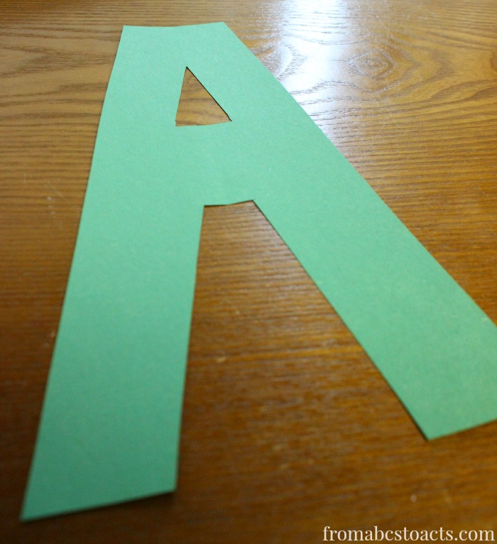 alphabet activities for preschoolers - letter A