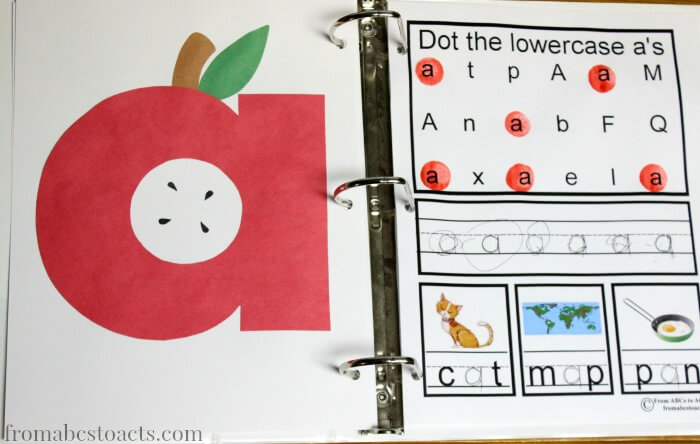lowercase a - preschool alphabet book