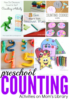 Teach your child to count with these fun counting activities from the weekly Mom's Library link up!