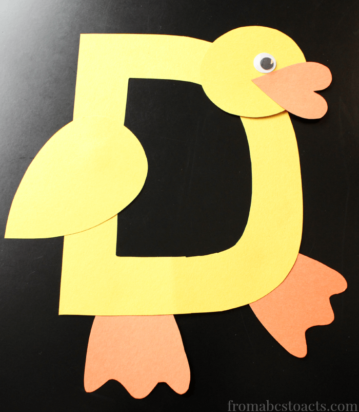Alphabet Duck Craft for Preschoolers