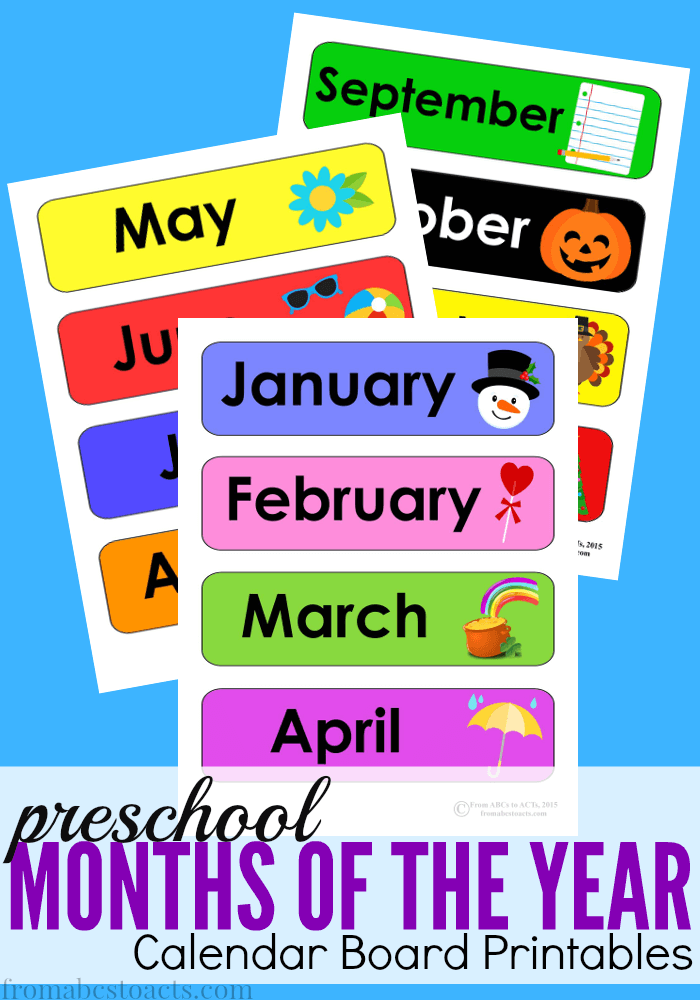 Home Preschool Calendar Board