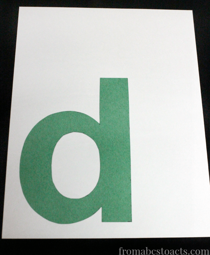 Alphabet Book for Preschoolers - Letter D Craft