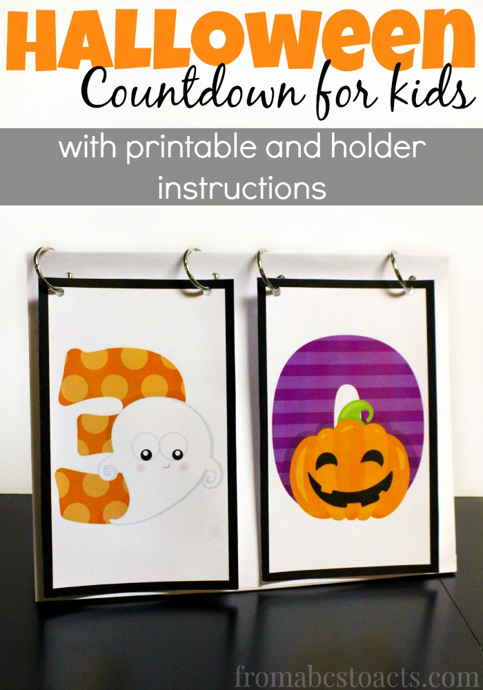 We're counting down the days until Halloween with this adorable printable countdown!