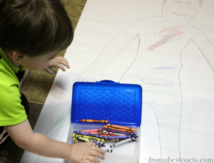 Learning about body parts activity for preschoolers