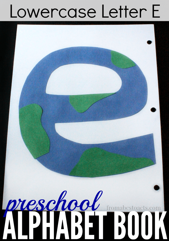 Perfect for a space theme unit or just as a part of our preschool alphabet book, this letter E earth is a great way to practice scissor skills with your preschooler!